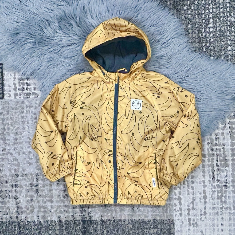 Indikidual Decagon‎ Yellow Banana Themed Coat Size 6/7 (MSRP $70)